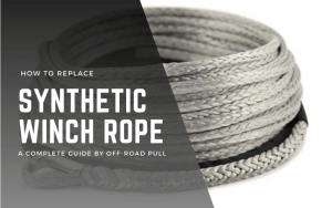 how to replace synthetic winch rope