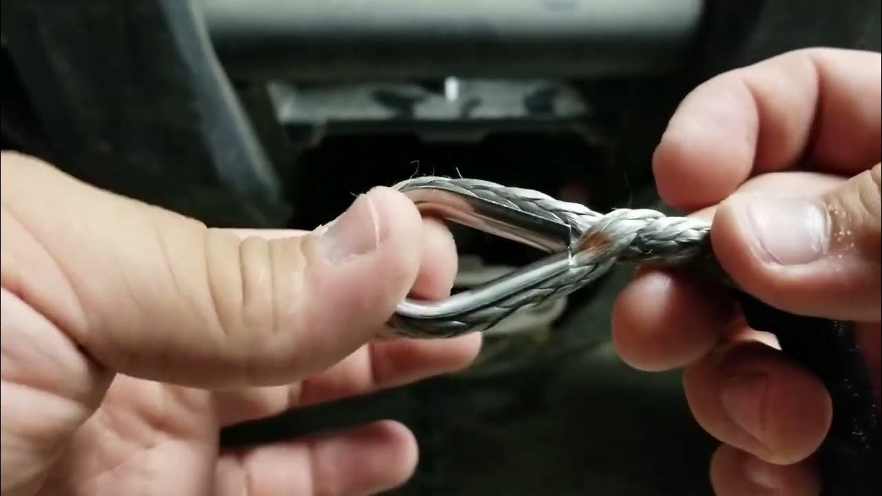 How To Replace Winch Cable With Synthetic Rope OffRoad Pull