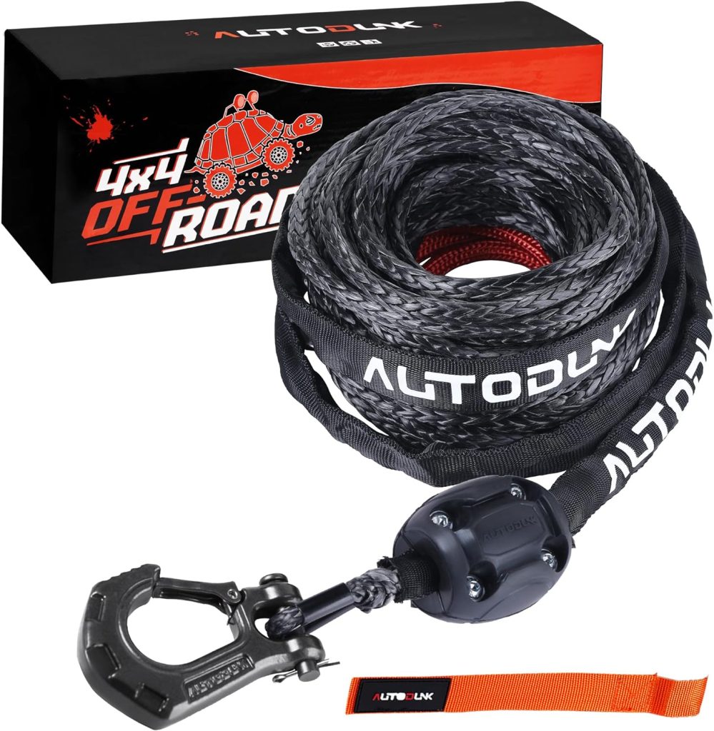Synthetic Winch Rope Cable Kit