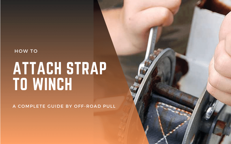 how to attach a strap to a winch