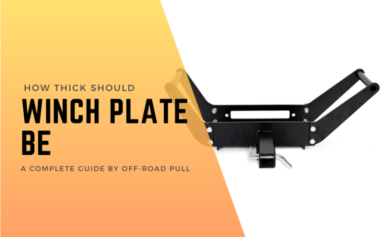 how thick should a winch plate be