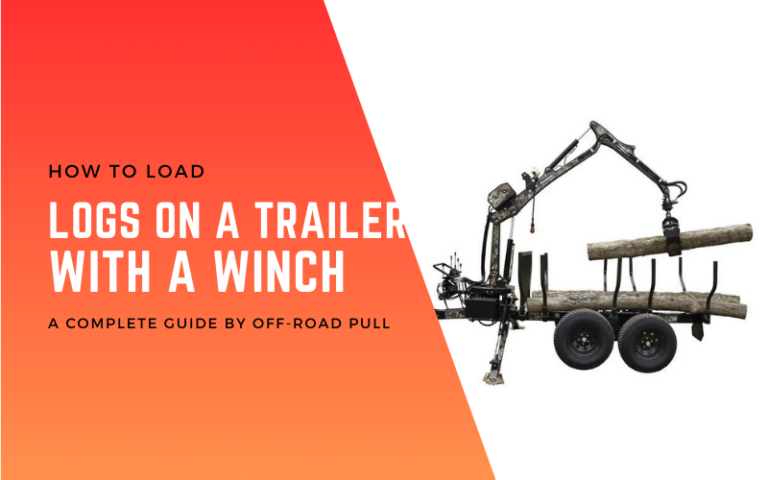 how to load logs on a trailer with a winch