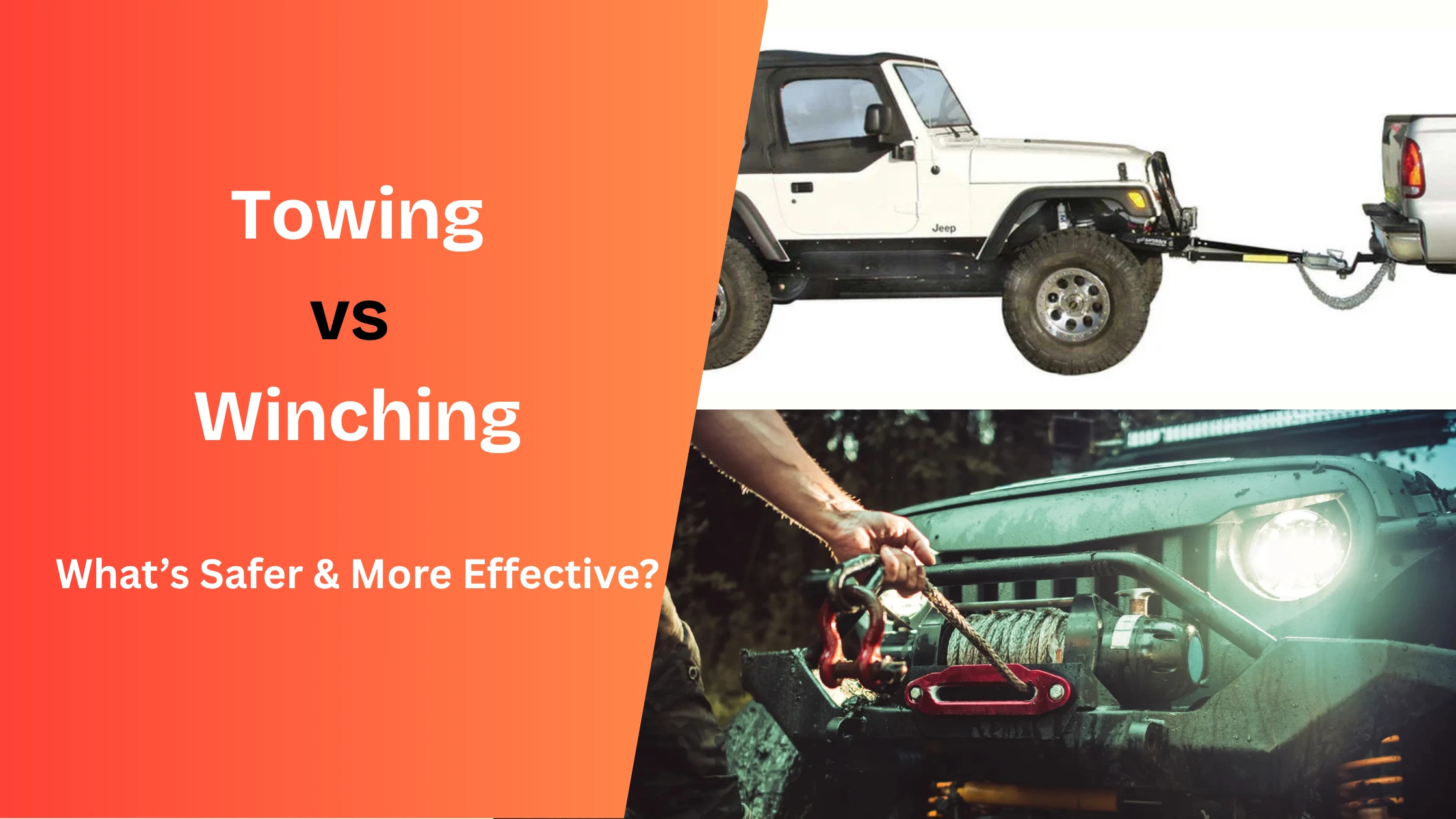 Towing vs Winching Which Off-Road Recovery Method Is Safer and More Effective