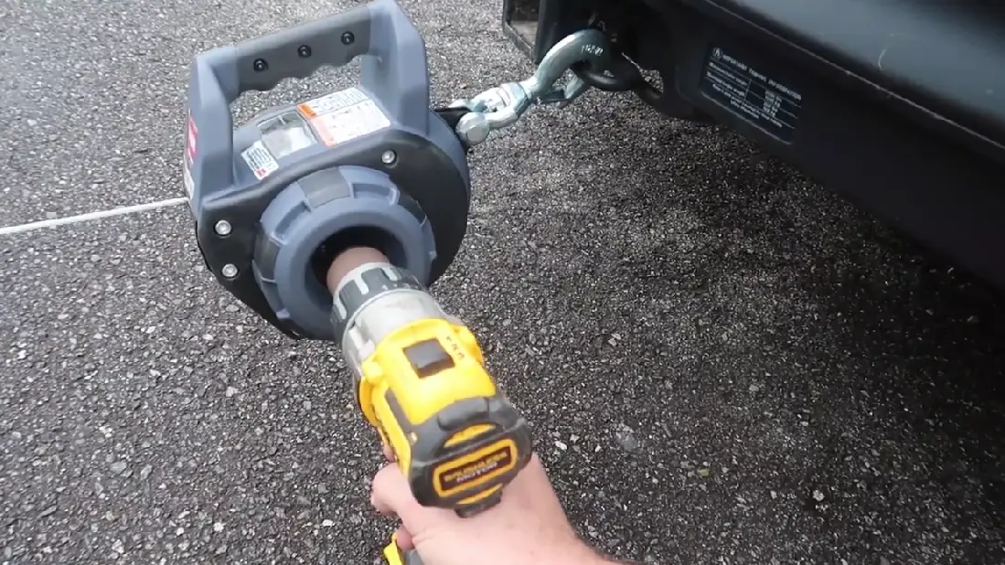 Drill-Powered Hand Winch (Hybrid)