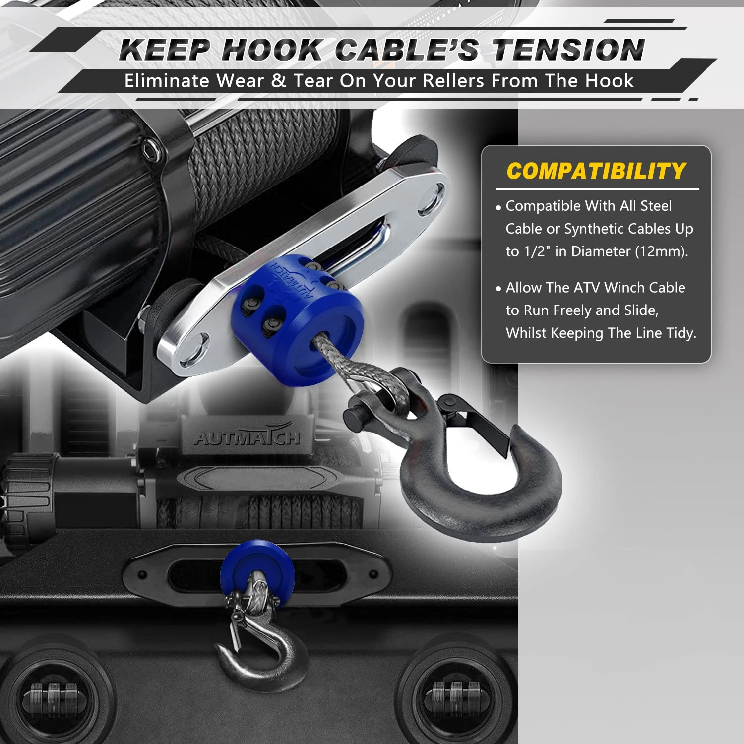 Cable Clamp Winch Hook Stopper